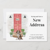 Mein Hund und ich neue Adresse Beagle Dog Moving Ankündigung (Vorderseite)