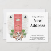 Mein Hund und ich neue Adresse Englisch Bulldog Mo Ankündigung (Vorderseite)