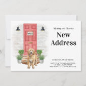 Mein Hund und ich neue Adresse Golden Doodle Movin Ankündigung (Vorderseite)