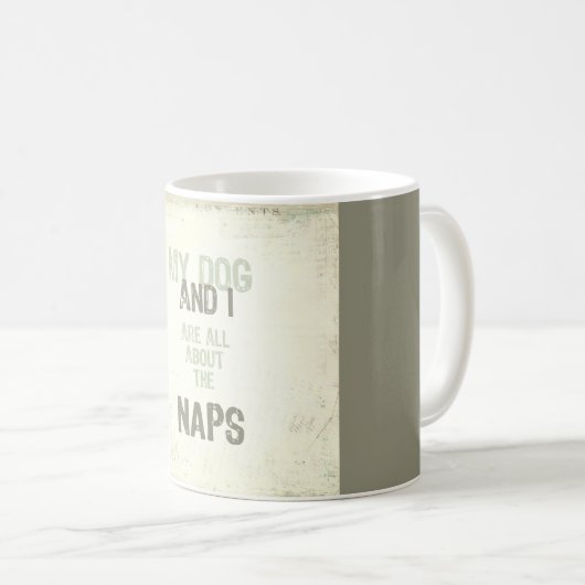 Mein Hund und ich sind ganz über die Kaffeetasse (VorderseiteRechts)