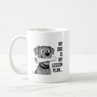 Mein Hund Unterrichtsplan T-Shirt Design Kaffeetasse