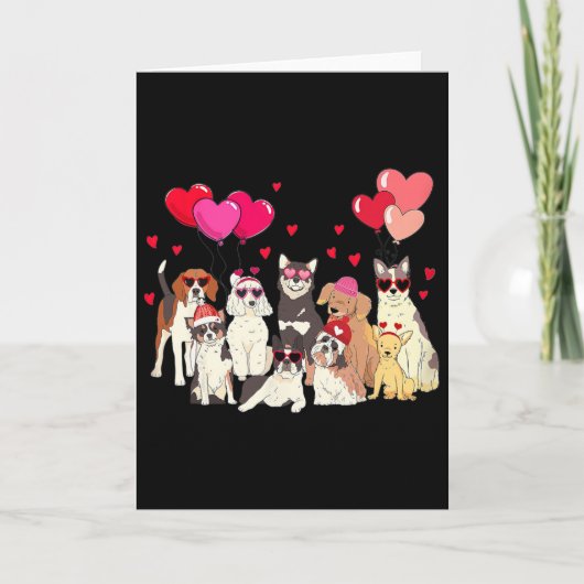 Mein Hund Valentine Karte (Vorderseite)