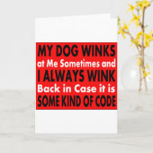 Mein Hund windet sich manchmal bei mir Karte (Gelbe Blume)