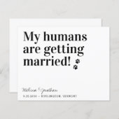 Mein Hund wird geheiratet und speichert die Datums (Vorne/Hinten)