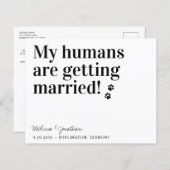 Mein Hund wird heiraten, QR-Code Hochzeit (Vorne/Hinten)