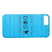 Mein Hund würde das iPhone nicht zulassen - Blau Case-Mate iPhone Hülle (Rückseite (Horizontal))