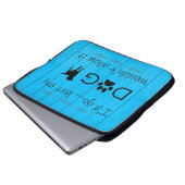 Mein Hund würde es nicht zulassen, dass es einen L Laptopschutzhülle (Vorne Knopf)