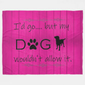 Mein Hund würde es nicht zulassen, dass es Vlies-S Fleecedecke (Vorderseite (Horizontal))