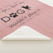 Mein Hund würde es nicht zulassen | Pink Sherpa Bl Sherpadecke (3/4)