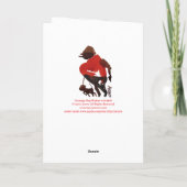 Mein Hund zu Fuß zu gehen ist angenehm, glücklich  Karte (Rückseite)