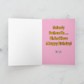 Mein Hund zu Fuß zu gehen ist angenehm, glücklich  Karte (Innenseite)