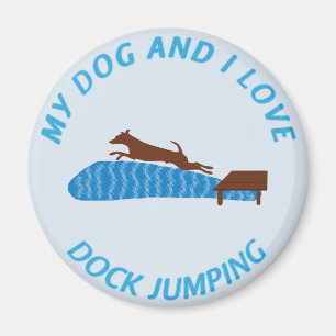 Mein Hunde-und i-Liebe-Dock-Springen Magnet