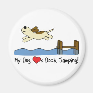 Mein HundeLiebe-Dock-Springen Magnet