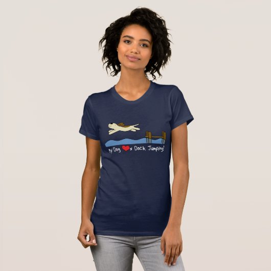 Mein HundeLiebe-Dock-Springen T-Shirt (Vorne ganz)