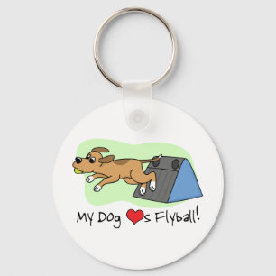 Mein HundeLieben Flyball Schlüsselanhänger