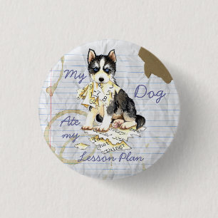 Mein Husky Ate mein Lektionsplan Button
