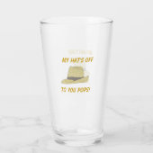 Mein Hut ist außer Fedora Glas (Rückseite)