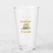 Mein Hut ist außer Fedora Glas (Vorderseite)