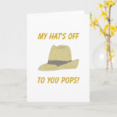 Mein Hut ist außer Fedora Karte (Gelbe Blume)