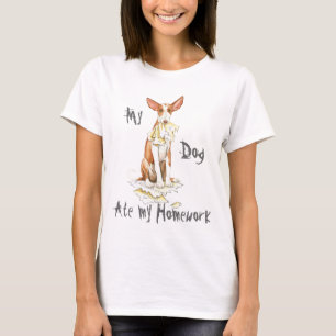 Mein Ibizan Hound aß meine Hausaufgaben T-Shirt