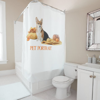 Mein idealer Begleiter - Design der Liebe für Welp Duschvorhang