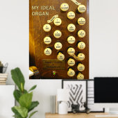 Mein ideales Orgelposter - mittelgroß Poster (Heimbüro)