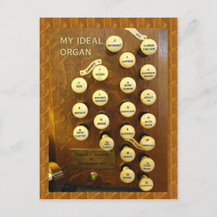 Mein ideales Orgelpostkarte Postkarte