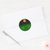 Mein indischer Elefant - Emerald Runder Aufkleber (Umschlag)
