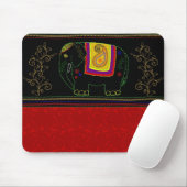 Mein indischer Elefant - indisches Rot Mousepad (Mit Mouse)