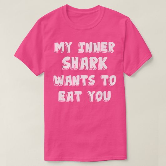 Mein Inner Shark Will dir ein Geschenk von Funny S T-Shirt (Design vorne)