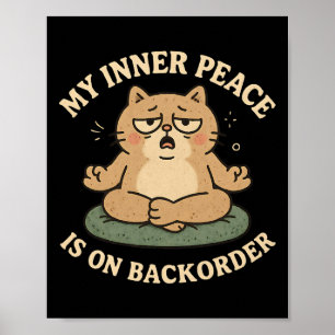 Mein innerer Frieden ist auf Ckorder Lustige Medit Poster