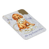 Mein irischer Setter Ate My Lessingplan Magnet (Rechte Seite)
