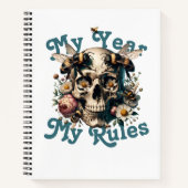 Mein Jahr Meine Regeln Power Xmas Jahr der Maßgesc Notizblock (Vorderseite)