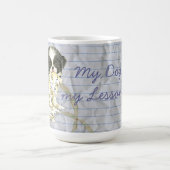 Mein japanischer Chin Ate my Lessingplan Kaffeetasse (Mittel)