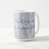 Mein japanischer Chin Ate my Lessingplan Kaffeetasse (VorderseiteRechts)