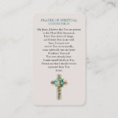 Mein Jesus ich glaube an die spirituelle Kommunion Begleitkarte (Rückseite)