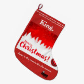 Mein Jesus ist der Grund für die Jahreszeit Großer Weihnachtsstrumpf (Vorderansicht (hängend))