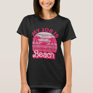 Mein Job ist Beach Retro Vintager, lustiger Gesche T-Shirt