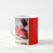 Mein Job ist ein Picknick Kaffeetasse (Vorderseite Links)