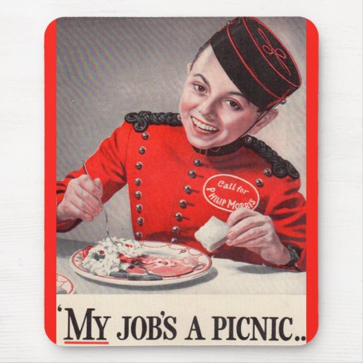 Mein Job ist ein Picknick Mousepad (Vorne)