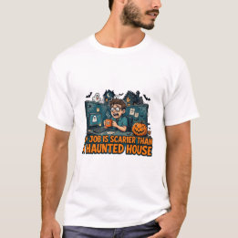 Mein Job ist gruseliger als ein Spukhaus T-Shirt