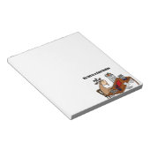 Mein Job ist Ziegenrodeo-Design Notizblock (angewinkelt)