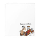 Mein Job ist Ziegenrodeo-Design Notizblock (Vorderseite)