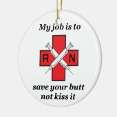 Mein Job Keramik Ornament (Links)