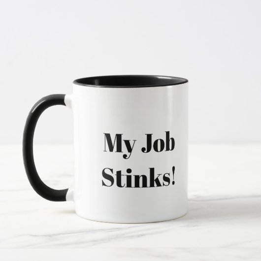 Mein Job stinkt Garbage Man Tasse (Anpassen Sie es (Links)