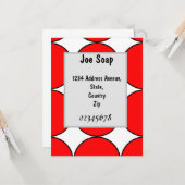 Mein Joe Soapy lädt Karte (Vorderseite/Rückseite Beispiel)