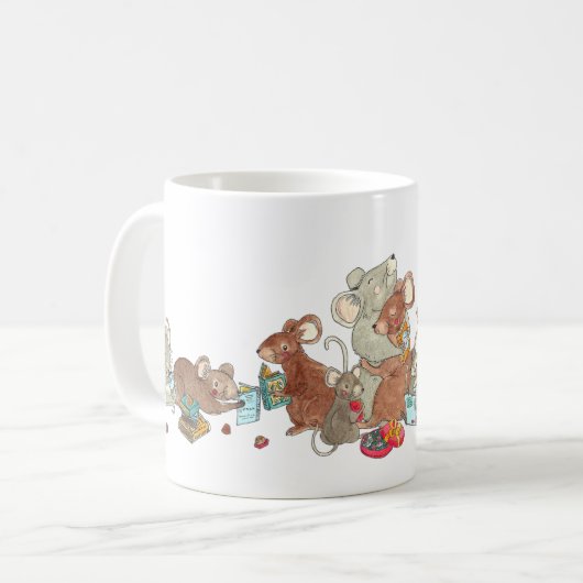 Mein Jolabokaflod Weihnachtsmäuse der Tasse (Vorderseite Links)