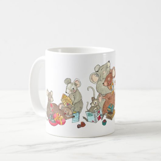 Mein Jolabokaflod Weihnachtsmäuse der Tasse (Vorderseite Links)