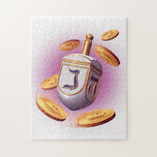 Mein jüdischer Dreidel Puzzle (Vertikal)