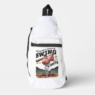 Mein Junge mag nicht immer schwingen, aber ich tue Crossbody Bag